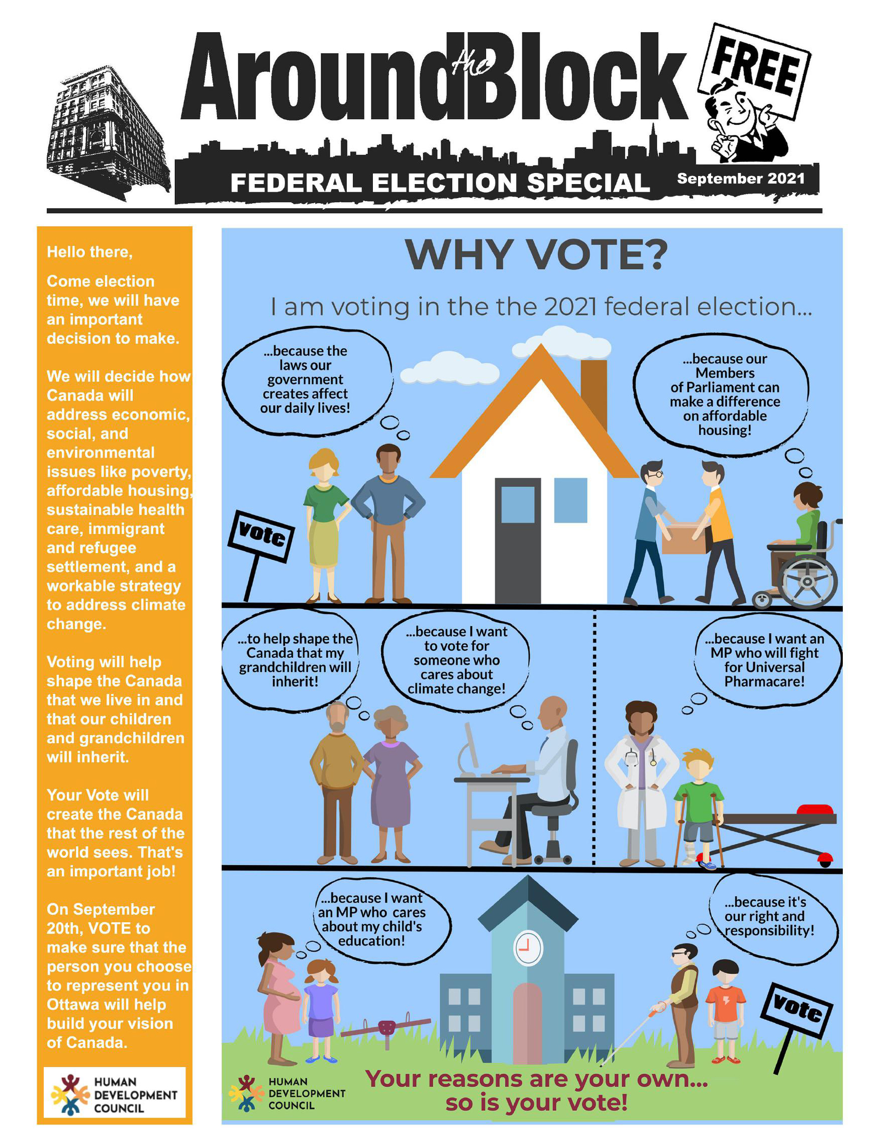 Around the Block September 2021 Federal Election Issue