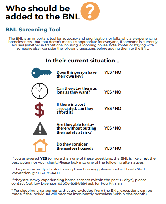 BNL Screening Tool