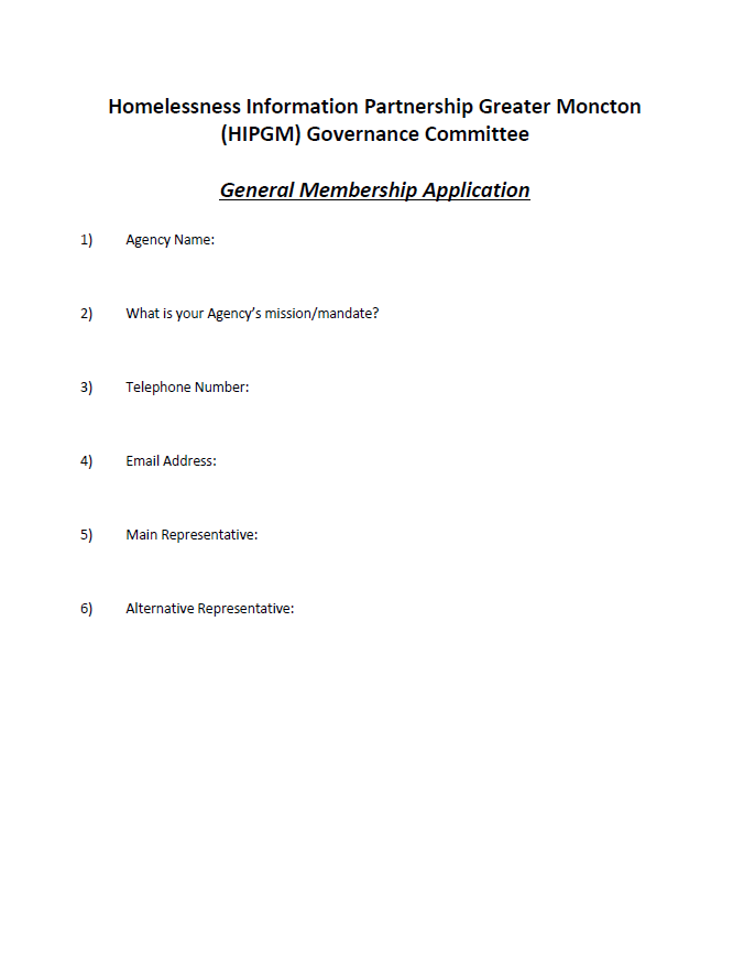 HIPGM General Membership Application